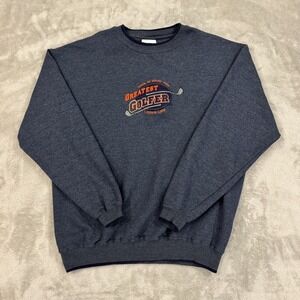 Greatest Golfer Sweatshirt Mens XL Blue Dad Grandpa Golf Fleece M&C Sportswear